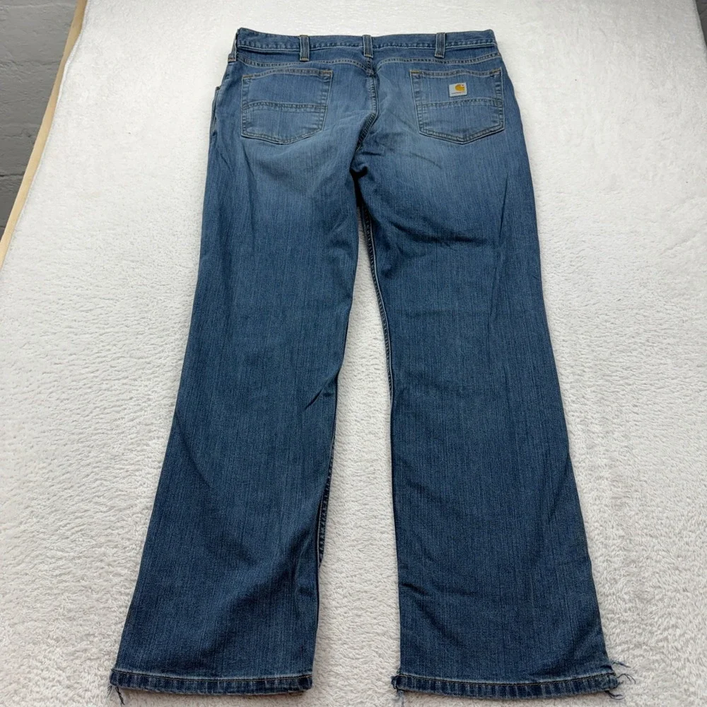 Carhartt Relaxed Fit Mens Blue Denim‎ Jeans 38x32 Work Casual Outdoor